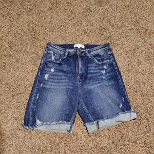 Risen Distressed Long Shorts.